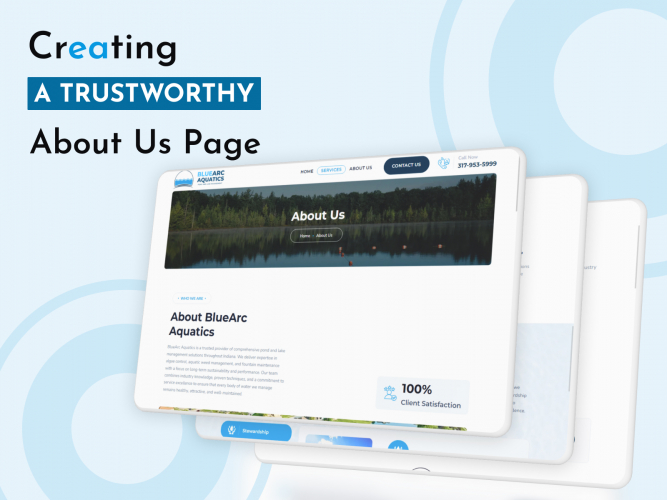 Web Development for BlueArc Aquatics screenshot 1