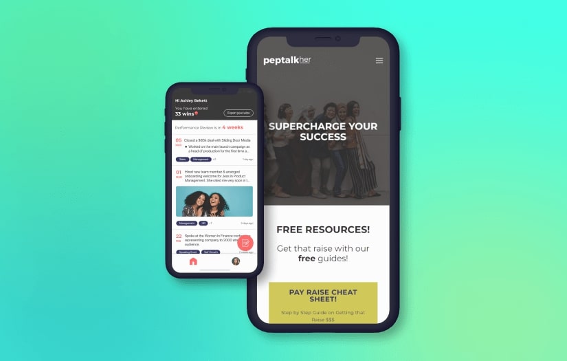 PepTalkHer - App Store featured app screenshot 1