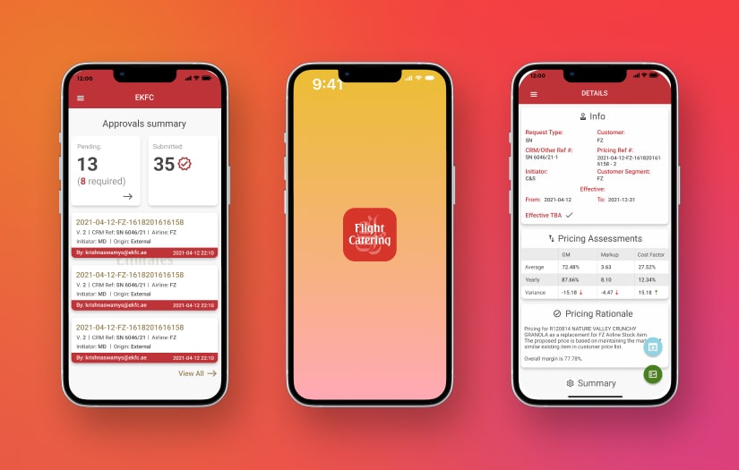 Flight Catering - Web and Mobile Platforms screenshot 1