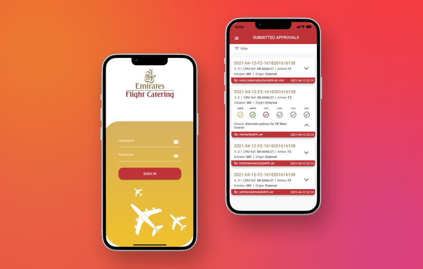 Flight Catering - Web and Mobile Platforms screenshot 2