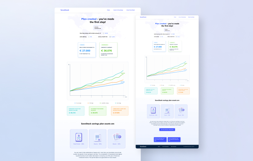 The SaveStack exchange investment stock platform screenshot 2