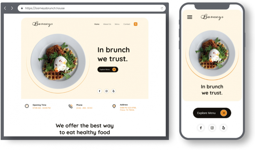 Fresh and Minimal Website screenshot 1