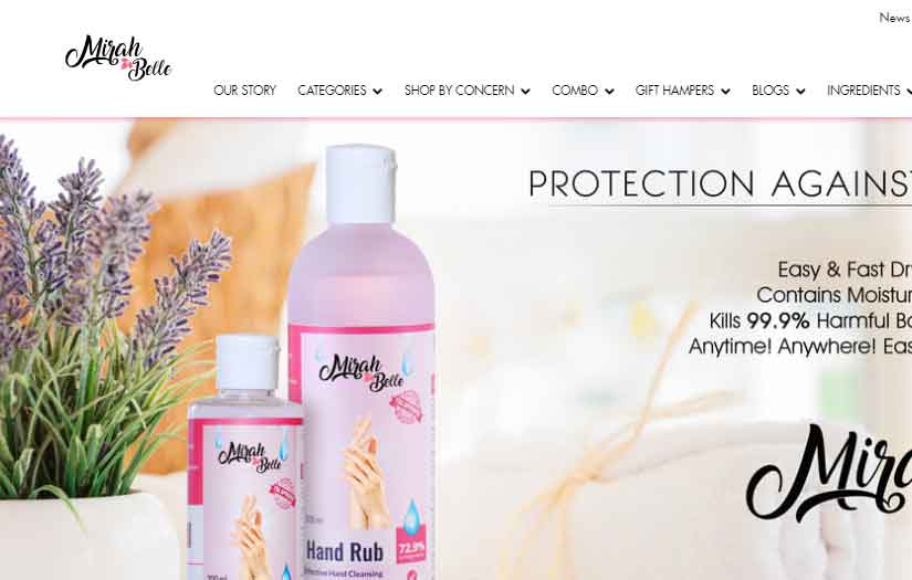 Mirah Belle - Natural Products Online in India screenshot 1