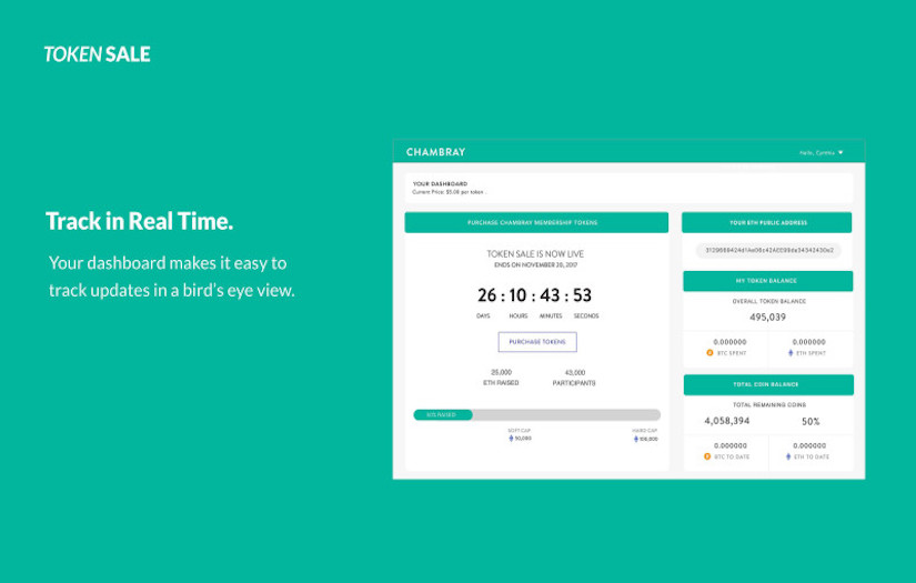 Chambray ICO Concept screenshot 2