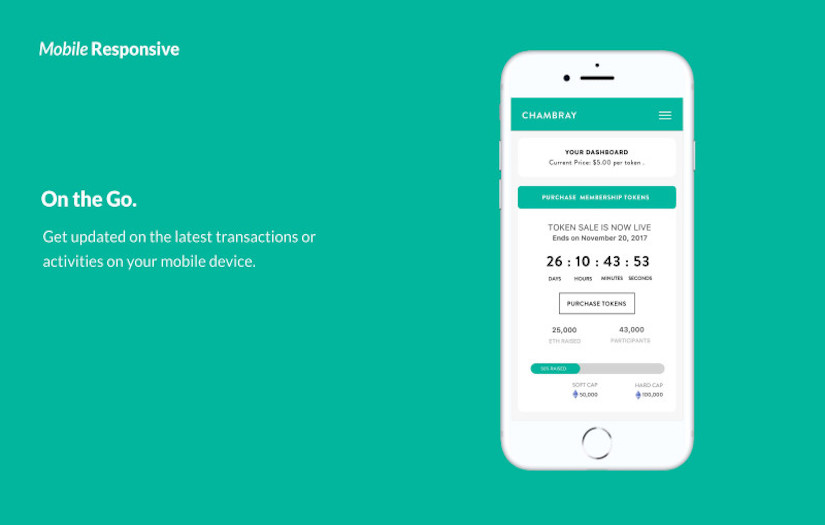 Chambray ICO Concept screenshot 5