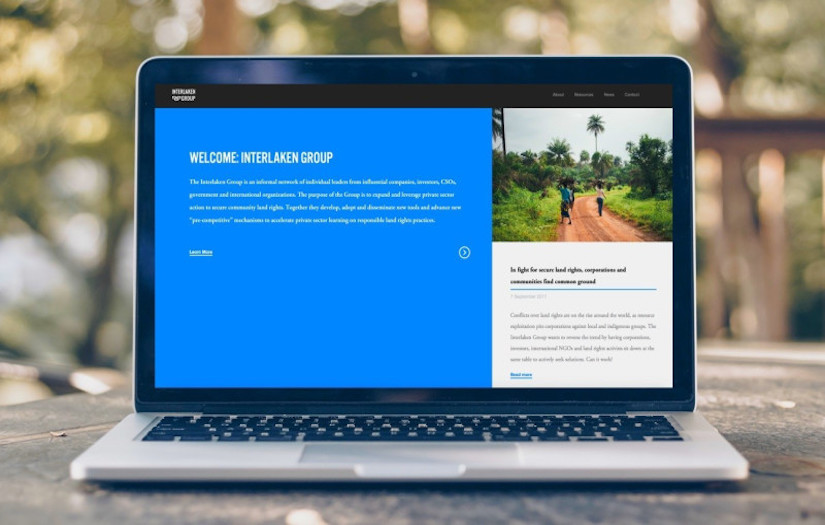 Interlaken Group Website screenshot 2