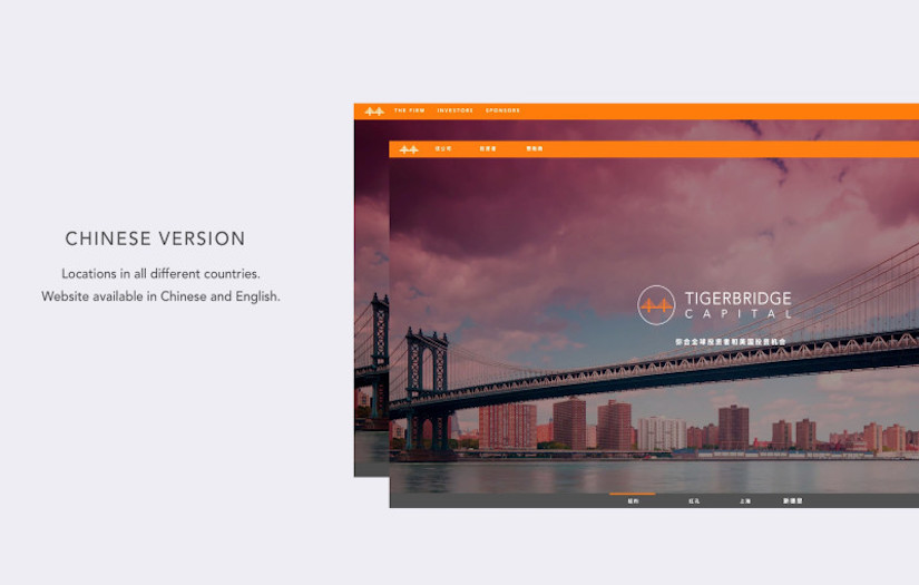 Tigerbridge Capital Website screenshot 4