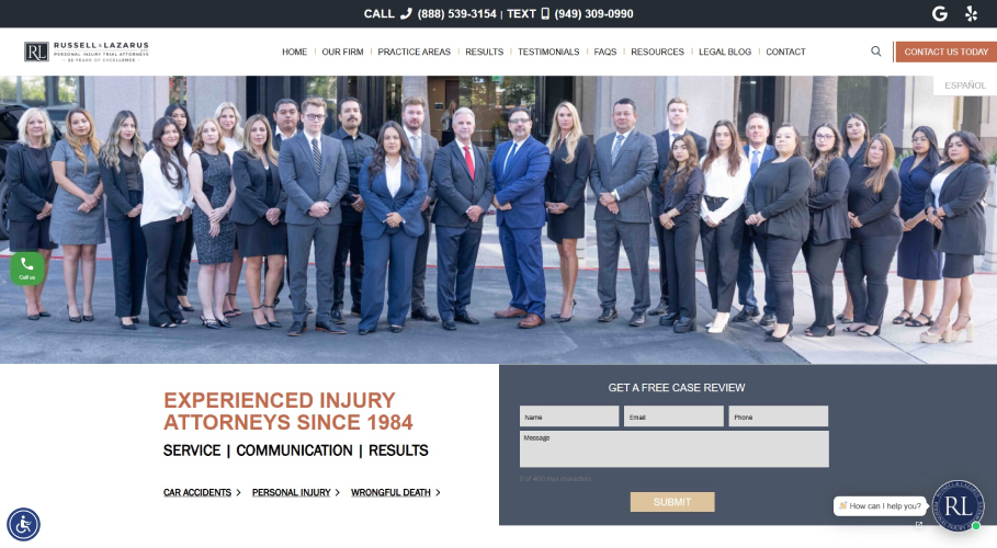 Digital Marketing, SEO, and Google Ads Management for Law Firm screenshot 1