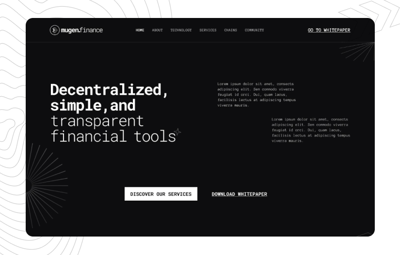 Mugen Finance screenshot 2
