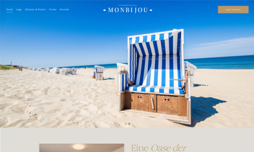 Monbijou Website (Wordpress - Hello Element Theme) screenshot 1