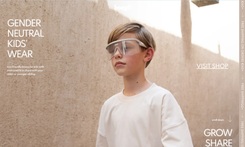 Boogii Kidz (Shopify Dawn Theme) Website screenshot 1