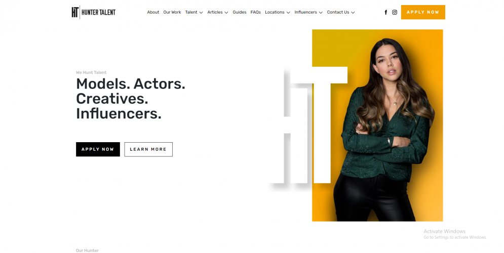 Hunter Talent (Modelling, Acting, and Influencer Agency) screenshot 1