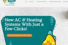 Ductless Heroes (Heating & Cooling Services) Website