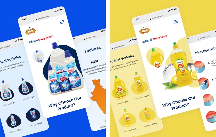 Jainson | Website screenshot 2