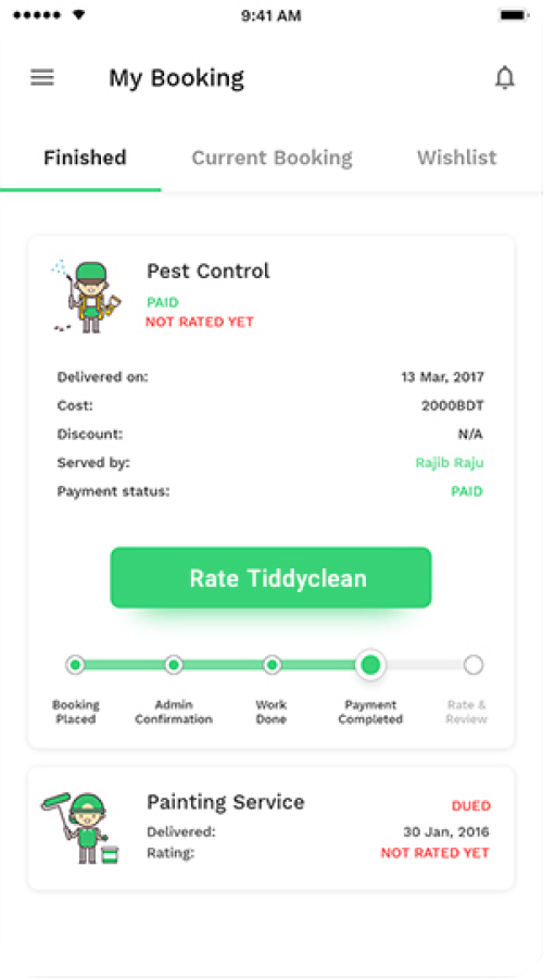 Service Booking Application screenshot 2