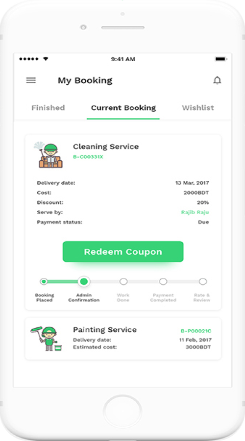 Service Booking Application screenshot 1
