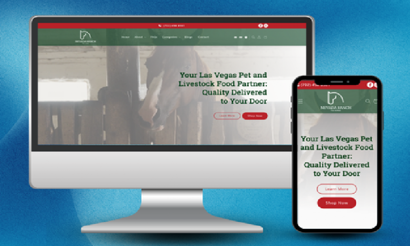 Nevada Ranch Tack and Feed Website screenshot 1