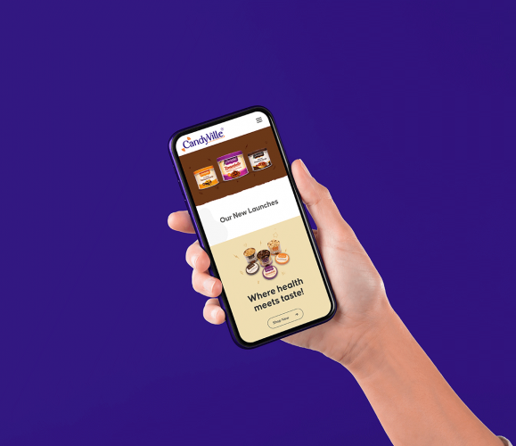 Brand Identity & Website Design for CandyVille – Creative & SEO-Friendly Digital Experience screenshot 1