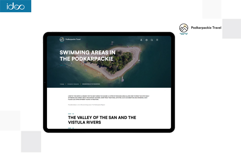 Podkarpackie travel – a website to promote tourism screenshot 1