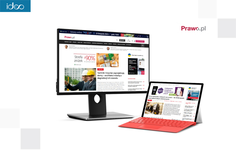 The legal information portal „Prawo.pl” for Wolters Kluwer screenshot 1