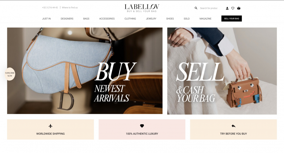 Labellov: B2C webshop for high-end fashion lovers screenshot 4