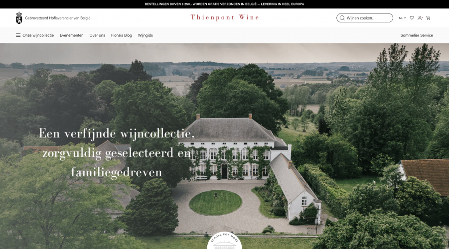 Revamped e-commerce for Thienpont Wine screenshot 4