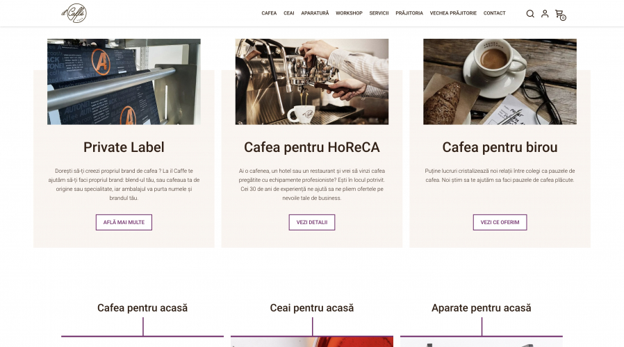 ilCaffe: New WordPress webshop for coffee lovers screenshot 2