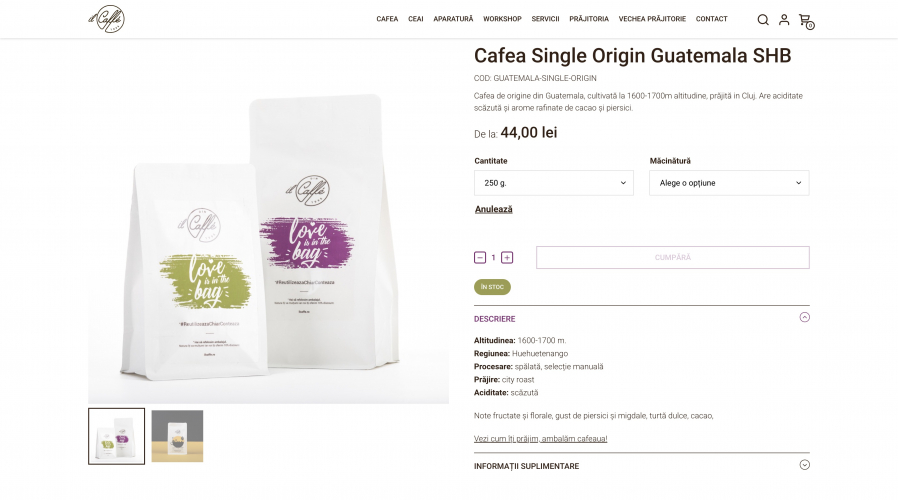 ilCaffe: New WordPress webshop for coffee lovers screenshot 3