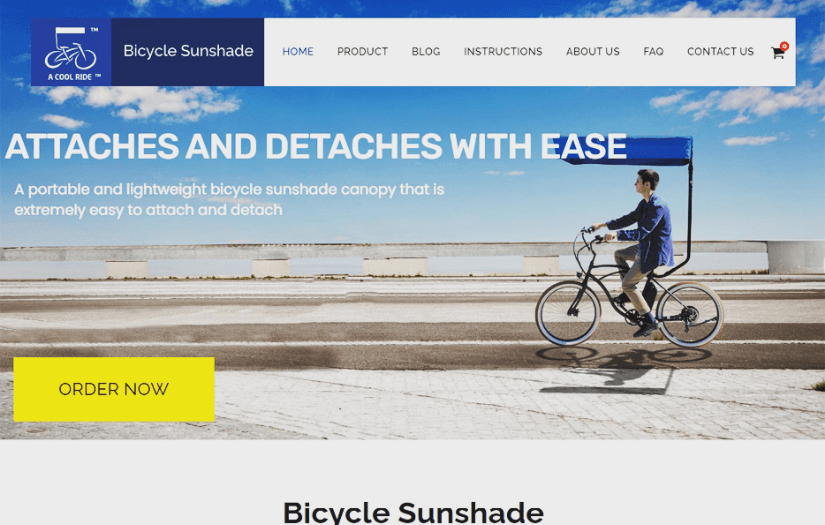Bicycle Sunshade screenshot 1