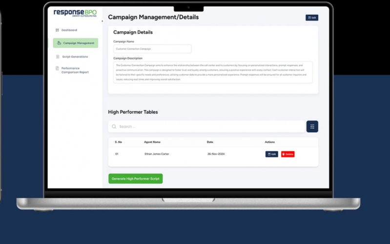 Response BPO | AI-Driven Call Analysis and Script Generation Tool screenshot 3