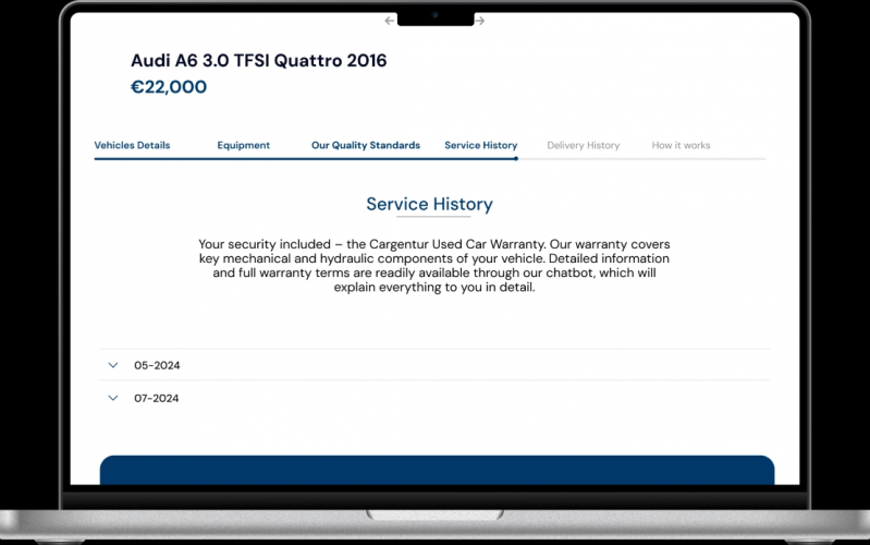 CarGentur – Personalized Car Inquiry Webpage with Chatbot Integration screenshot 3