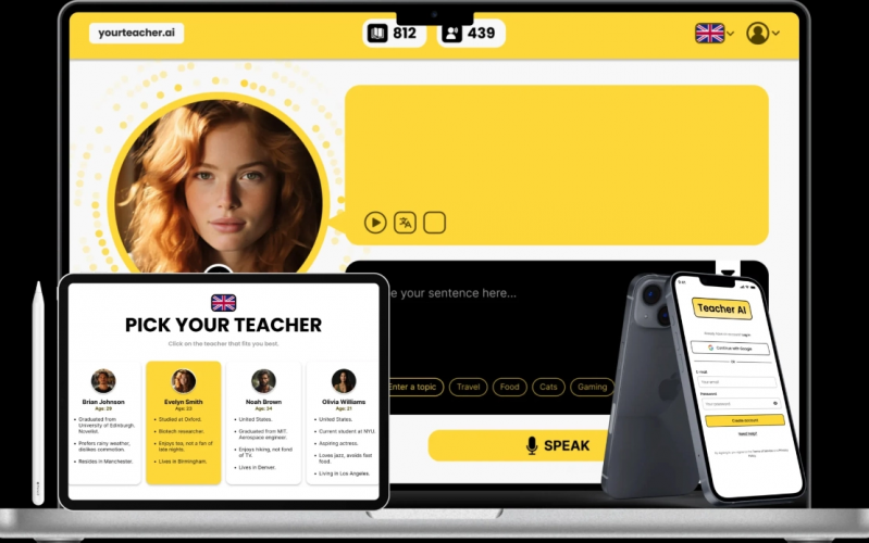 Teacher AI | AI-Powered Language Learning Platform screenshot 1