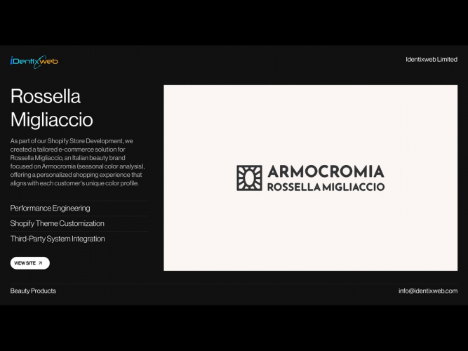 Rosselia Migliaccio - Customized E-Commerce Experience for Beauty Brand screenshot 1