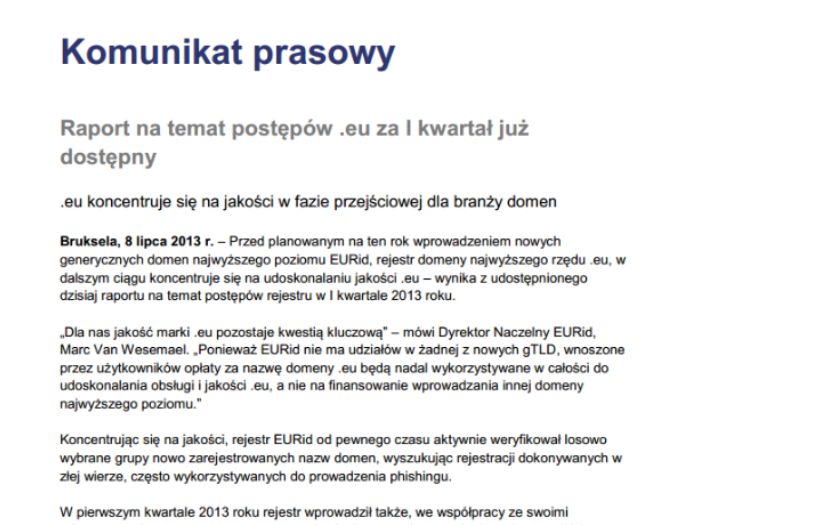 Eurid / Technology screenshot 1
