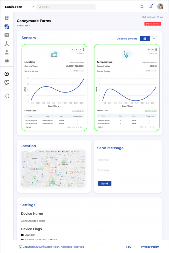 Tracer Technology Systems  - (Sensor integration, alerting system) screenshot 3