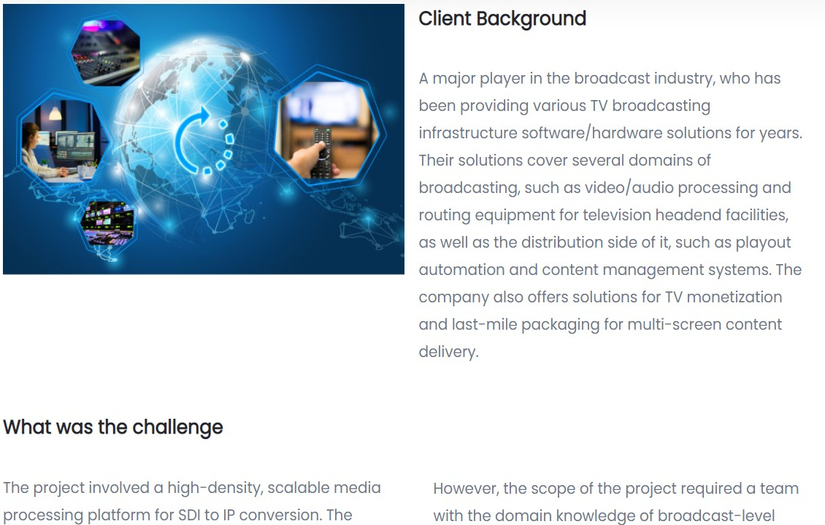 SDI-to-IP Media Processing Platform screenshot 1