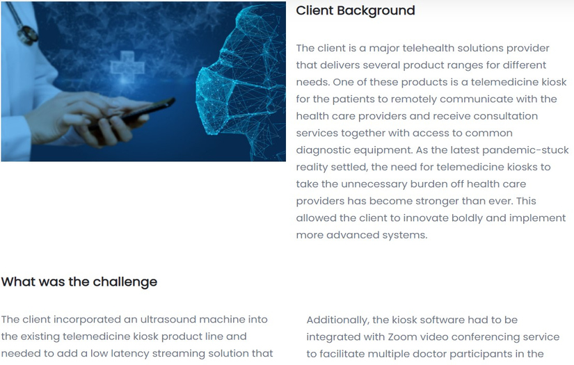 Telemedicine Kiosk Streaming screenshot 1