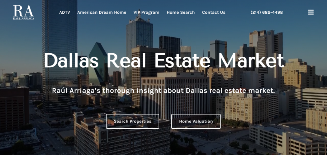 Raúl Arriaga Real Estate Website using WordPress screenshot 5