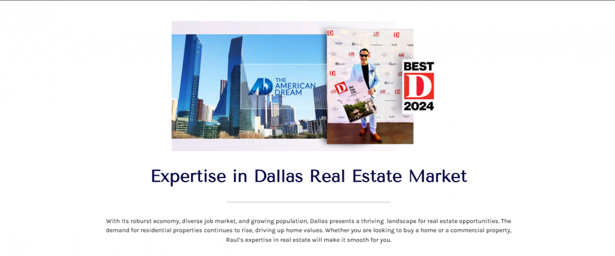 Raúl Arriaga Real Estate Website using WordPress screenshot 2