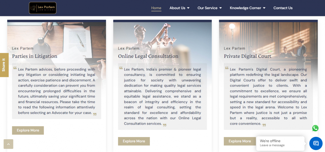 Law Firm Website Using React JS screenshot 3