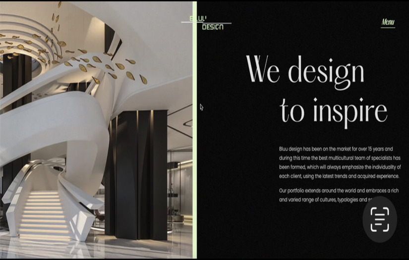 Professional Website with Animation (SVG, Three.js) screenshot 1