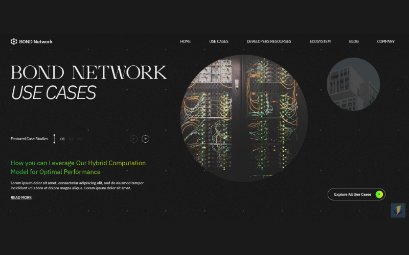 Website for Bond network screenshot 4