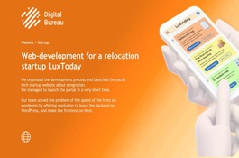 Web-development for relocation startup LuxToday
