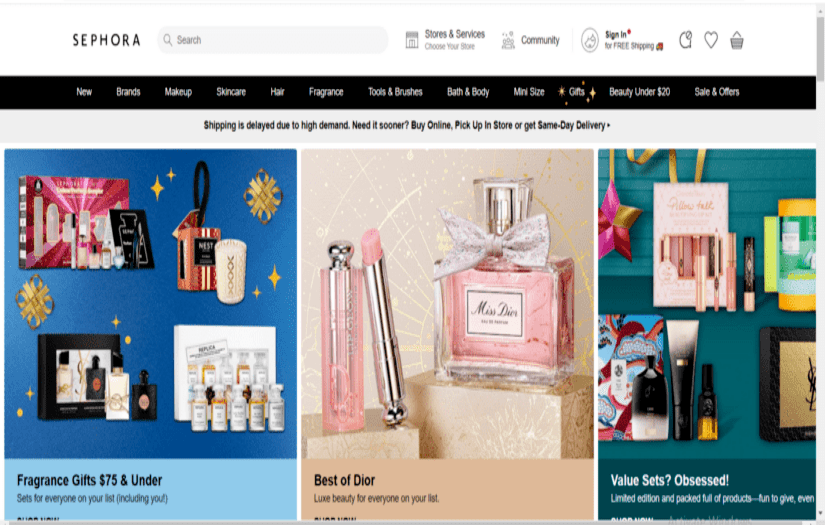 SEPHORA E-COMMERCE PLATFORM screenshot 1