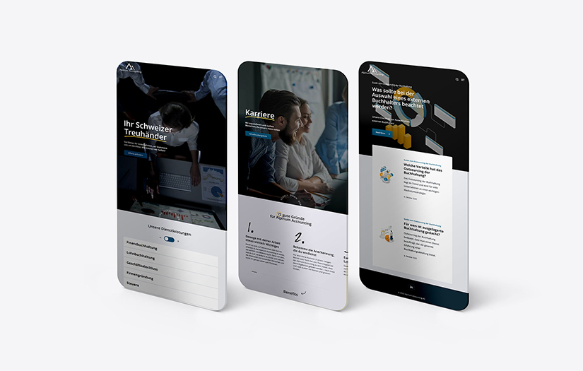 Marken- und Webentwicklung für den Testsieger der Schweizer Treuhänder screenshot 1
