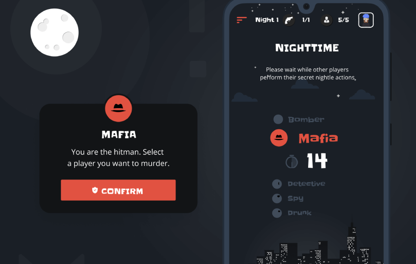Digitized & Enhanced Mafia App in Gamers’ Pockets screenshot 1