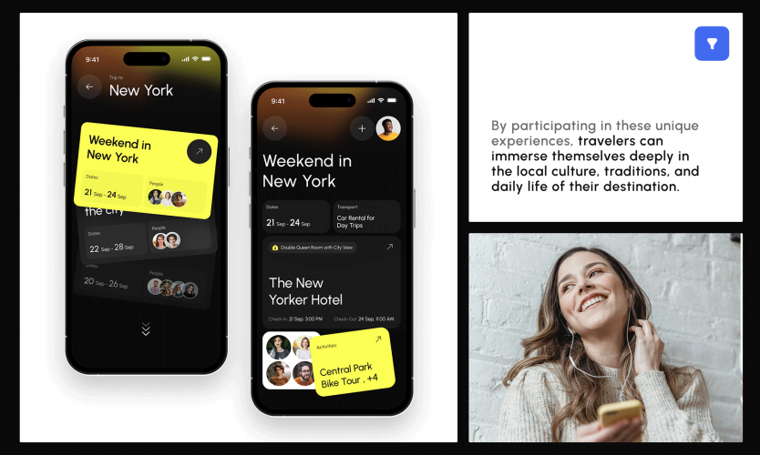 Social Trip Booking Mobile App screenshot 2