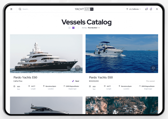 YachtWay | Marketplace for Luxury Yacht Shopping screenshot 2