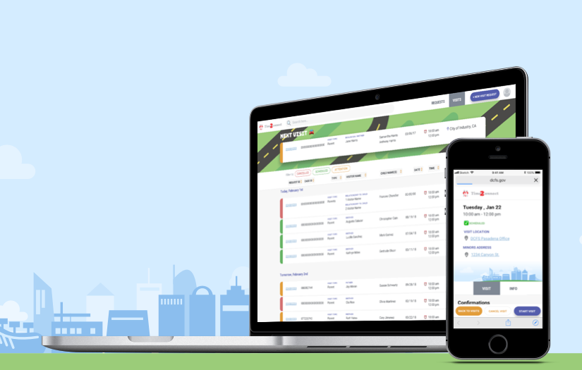 LA County Foster Care: Time2Connect Web Application screenshot 1