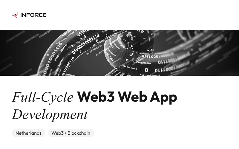 Web App Development For Web3 Solutions Provider screenshot 1